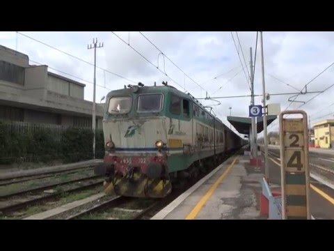 E655.102 sul MRS 55307 Bologna Interporto - Maddaloni Marcianise, in partenza da Pomezia