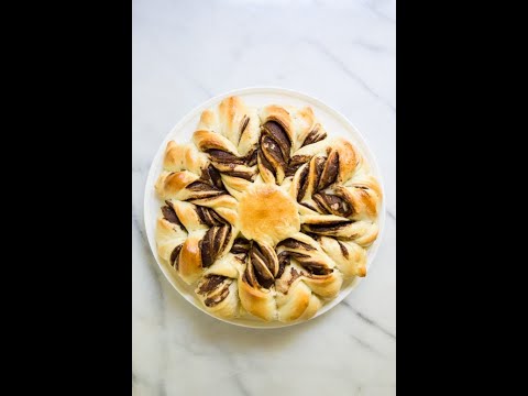 How to Make Chocolate Almond Butter Brioche Flower