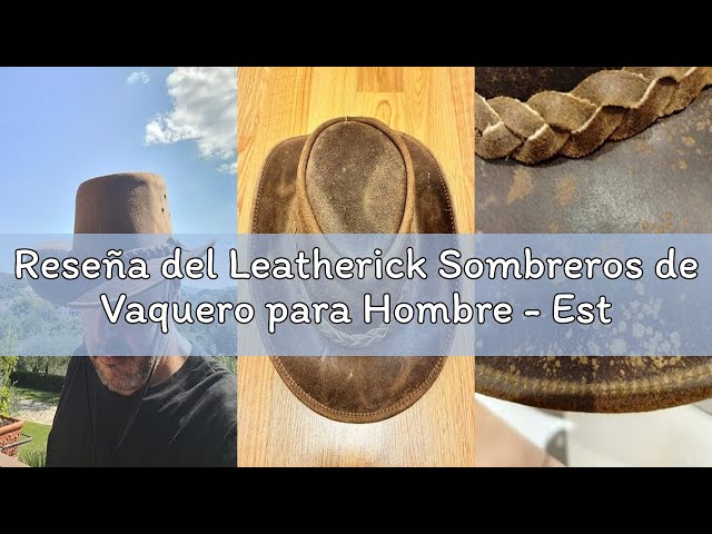Vídeo relacionado con Leatherick Sombrero de Vaquero Impermeable Gamuza Real Marrón Oscuro Estilo Australiano Western Outback Bush Sombrero de Cuero (M, Marrón Oscuro)