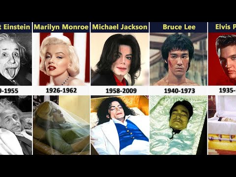 MOMENTOS FINALES Fotos de ataúdes abiertos de celebridades y personajes famosos!