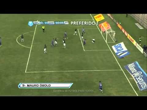 Gol Obolo. San Martín 0 Godoy Cruz 1. Torneo Final 2013. Fecha 7. Fútbol Para Todos.