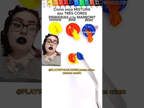 Como essa MISTURA das TRÊS CORES PRIMÁRIAS cria MARROM? #colorimetria #colormixing #art