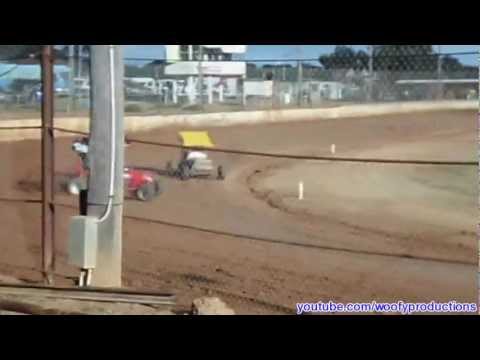 PTQCC Junior Sedan Championship Crashes - Makit Narrogin Hardware Speedway