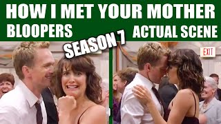 How I Met Your Mother | Season 7 Bloopers vs Actual Scenes video