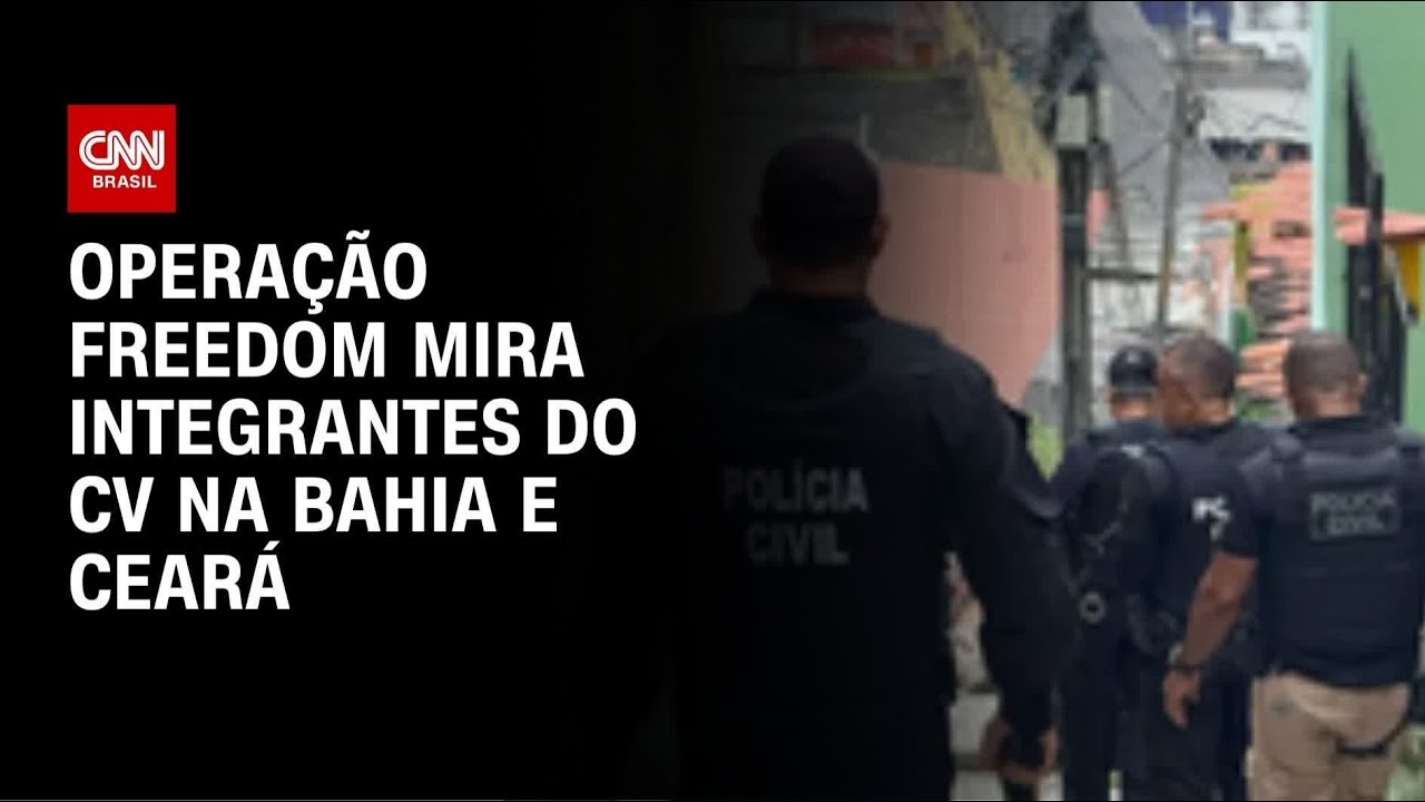 Polícia Civil faz operação contra o Comando Vermelho na Bahia e no Ceará | LIVE CNN