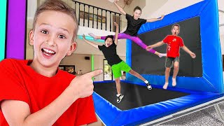 Vlad turned House Into a TRAMPOLINE PARK!