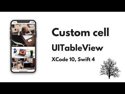 UITableView Tutorial: Custom Cell using Nib in UITableView Xcode 10, Swift 4