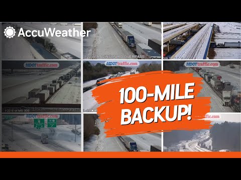 100-Mile Backup: Historic Ice Storm Traps 100s on Mississippi Roads