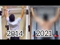 懸垂 7年間の筋肉の変化 2014(高3)→2016(大2)→2021(社3) body transformation pull-ups