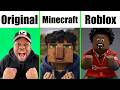 I Just Hit The Jackpot Meme Original Vs Minecraft Vs Roblox