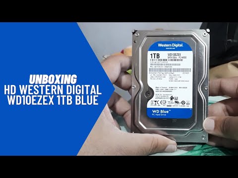 Unboxing: HD Western Digital WD10EZEX 1TB Blue - 7200 RPM 64MB Cache 3.5