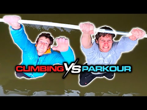 PARKOUR vs CLIMBING - LAST MAN HANGING (7 vs 1) 🇬🇧