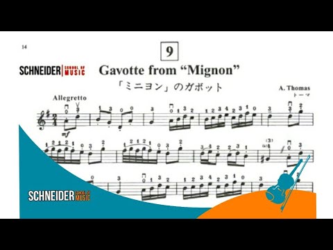 Gavotte from Mignon, A. Thomas | Violin Sheet Music | Violin Music Suzuki Book
