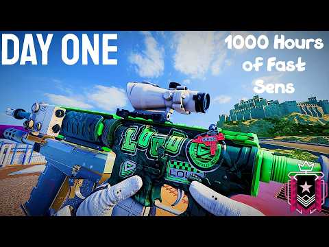 What It Looks Like To Try To Become A Pro With 1000 HOURS OF FAST SENS -Rainbow Six Siege Frag Movie