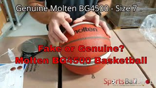 Molten BG4500 Basketball Size 7 - Is Yours Fake Or Genuine