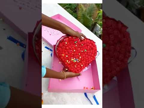 Heart shape chocolate explosion box❤❤ | valentines day gift ideas | birthday gift #shorts