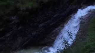 Krantz Wasserfall height of 30 meters above the view point pad