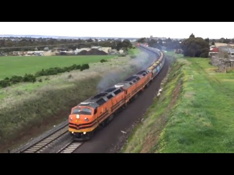 Trains at Anakie Loop