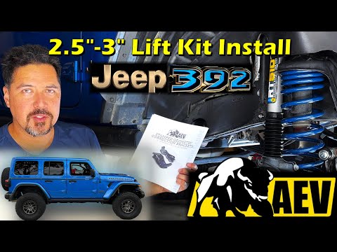 AEV 2.5"-3" DualSport RT - Lift Kit Install on a Jeep Rubicon 392