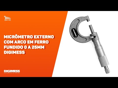 Micrômetro Externo Arco em Aço 75 à 100mm Graduação 0,01mm - Video