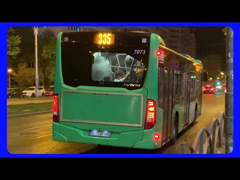 AUTOBUZUL CITARO HYBRID #7073 PE LINIA 335