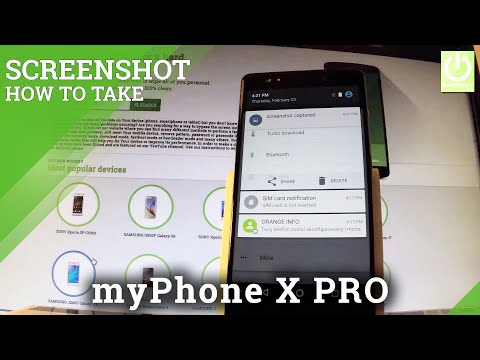 myPhone X PRO Capture Screen / How to Take Screenshot