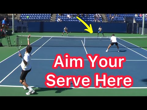 The Perfect Place To Aim Your Serve (Tennis Doubles Strategy)