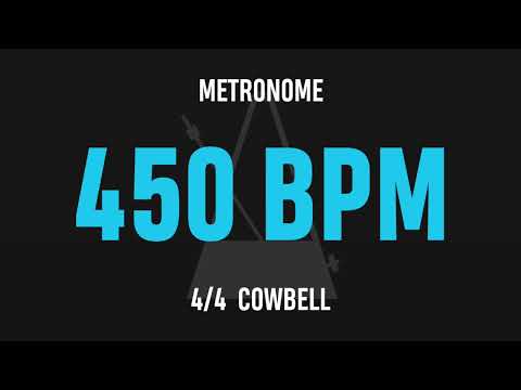 450 BPM 4/4 - Best Metronome (Cowbell)