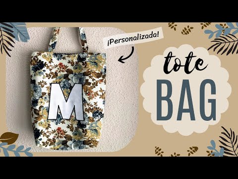 DIY: BOLSA DE TELA PERSONALIZADA CON FORRO. Costura fácil | LaMaletadeRayas