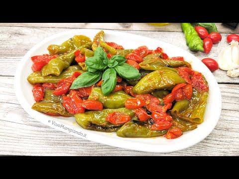 Friggitelli e pomodorini in padella, deliziosi!