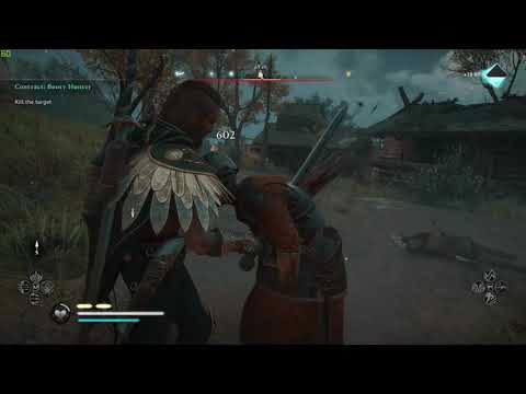 Assassin's Creed Valhalla EIVOR chillin, getting some training.