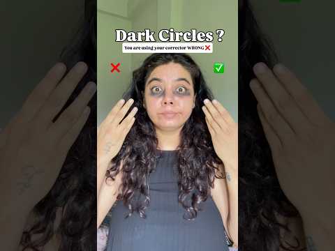 No more dark circles #makeup #makeupshorts #darkcircles #colourtheory #orangecorrector #fyp