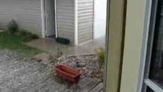 preview picture of video 'Denmark WI Hail 6/21/2008'