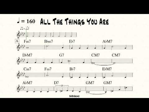 All The Things You Are Backing Track (BPM 160)