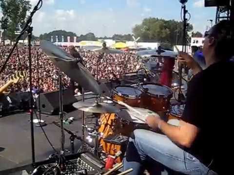 Belgian Drummer Maxime Lenssens on stage