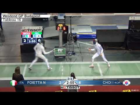 2018 449 T16 06 F E Individual Budapest HUN GP GREEN CHOI KOR vs FOIETTA ITA