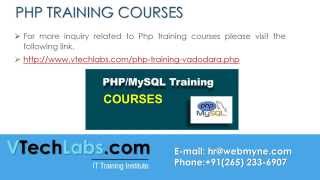 preview picture of video 'PHP Training Company in Vadodara, Live PHP Project Training'