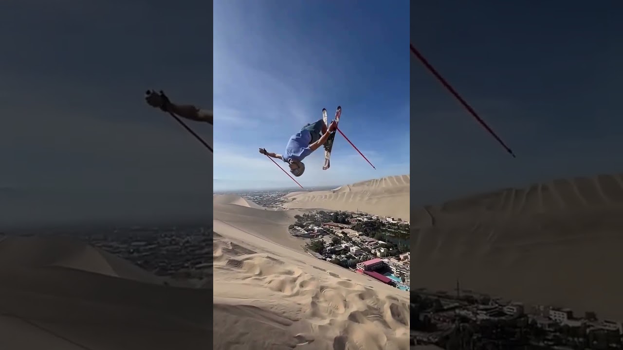 Sand Dune Backflip on Skis — Because Summer Demands It