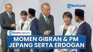 Gibran Ngobrol Serius dengan Erdogan & PM Jepang di Sela Sesi Foto KTT G20, Wapres sampai Mendekat