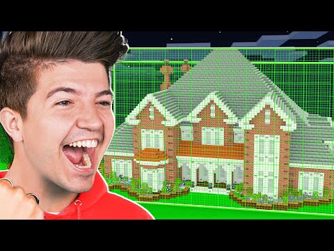 Building a Minecraft House But You HAVE to CHEAT