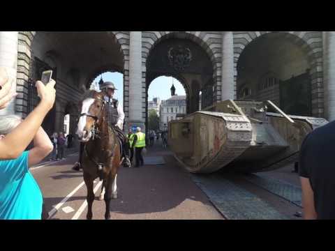 Tank 100 years - Mark IV tank at the Admiralty Arch