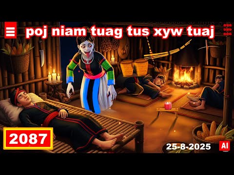 dab hais hmoob - 2087 - 25-8-2025 poj niam tuag tus xyw tuaj, วิญญาณของเมีย, The spirit of the wife
