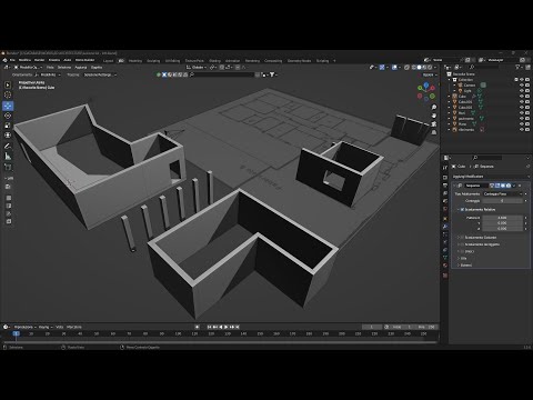 ARCHITETTURA 3D - Lezione 04 - Modellazione Rapida Architettura d'Interni da Zero o con Piantina