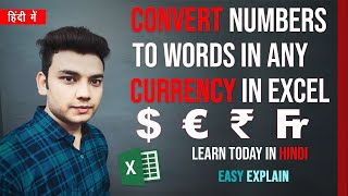 SPELLNUMBER: Convert Numbers to Words in Dollars, Rupee, Euros, Riyals in Excel No Macro - No Coding
