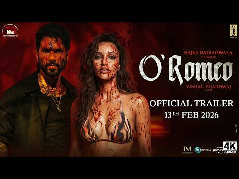 O’ROMEO : Official Trailer | Shahid Kapoor, Tripti Dimri | Vishal Bhardwaj | T-series 2026