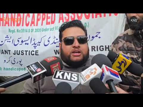 J&K Handicapped Association Protests In Srinagar, Seeks Redressal Of Issues