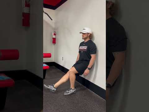 Isometric single Leg Wall Sit 90°