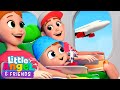 Airplane Song | Johny Johny Version | Little Angel And Friends Kid Songs