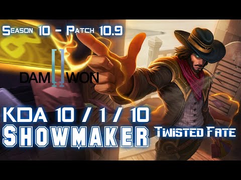 DWG Showmaker TWISTED FATE vs VLADIMIR Mid - Patch 10.9 KR Ranked