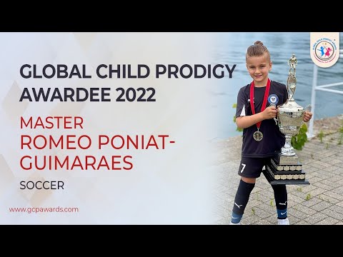 Master Romeo Poniat-Guimaraes | Global Child Prodigy Awardee 2022 in Soccer category